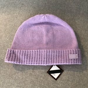NWT Coach Knit Hat (Lilac)